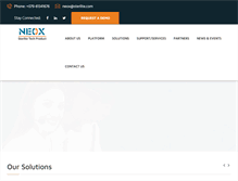 Tablet Screenshot of neoxsolution.com